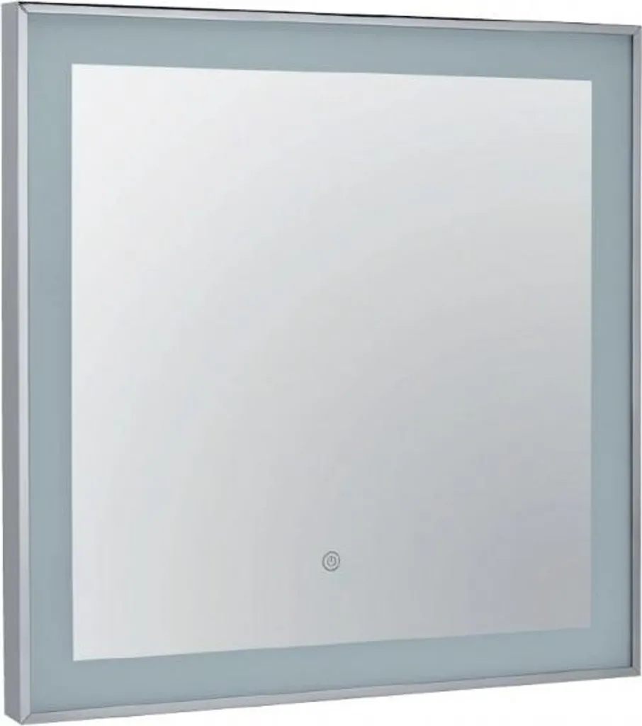 Miroir de maquillage LED 60x60 cm tactile idéal pour une petite salle d'eau