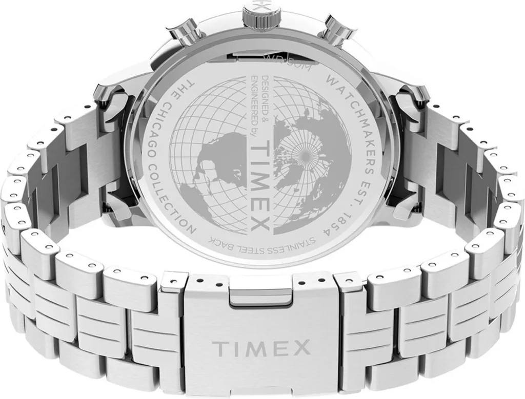 Timex Chicago TW2V01600 Argento: Cronografo Uomo Elegante Acciaio - 2