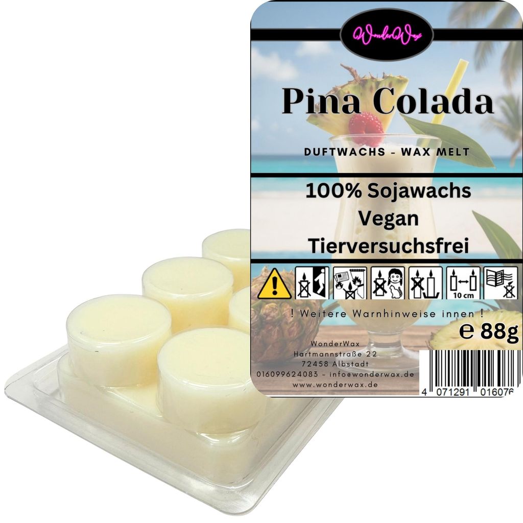 WonderWax Duftwachs Wax Melts für Duftlampe, 6 Kreise Duftmelt Wachsmelt Sojawachs Duftwachs Würfel für Raumdüfte, Wachs Duftöl Winter Indoor ...