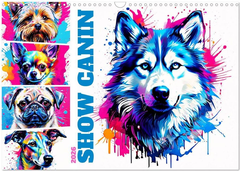 Show canin (Calendrier mural 2026 DIN A3 vertical), CALVENDO calendrier mensuel