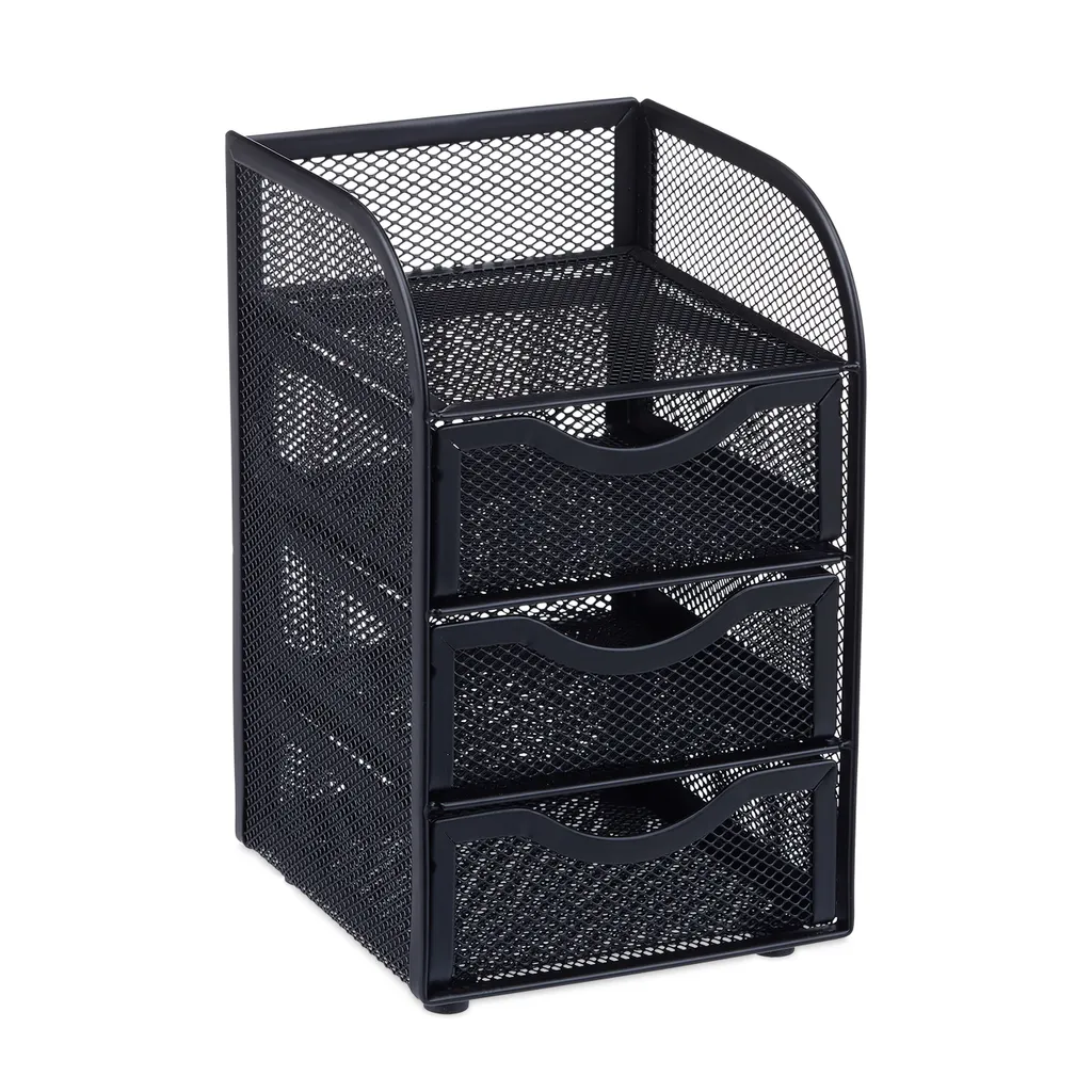 Relaxdays Mesh Organizer 3 Cassetti - Ottimizza la tua Gaming Station - 6