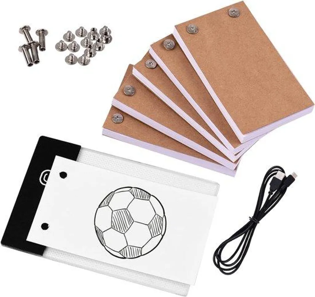 Kit animation flipbook avec LED réglable et 300 recharges de papier