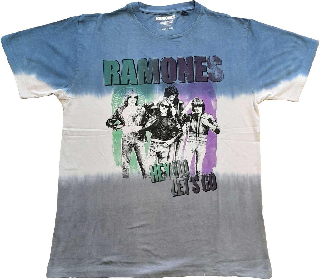 Ramones - "Hey Ho Retro" T-Shirt für Herren/Damen Uni RO2903 (M) (Blau)