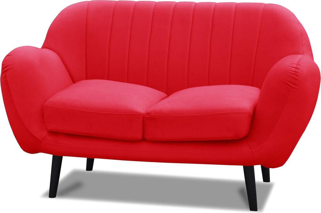 Sofa Designersofa ADAMO 2-Sitzer in diversen Stoff und Farbvarianten