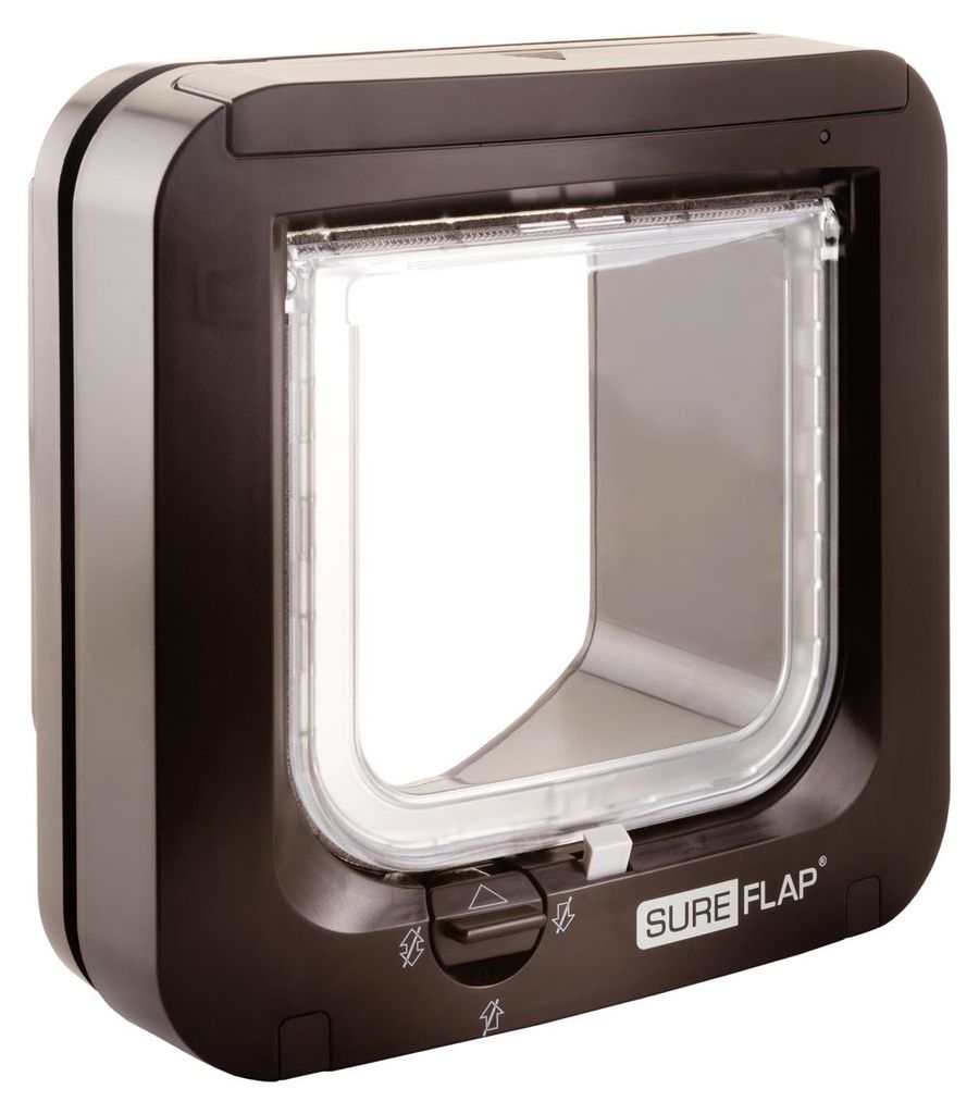 Trixie SureFlap Freilauftür mit Mikrochiperkennung 21 × 21 cm, braun
