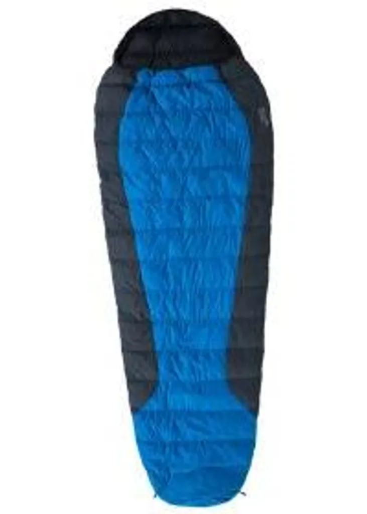Sac de couchage Warmpeace Viking 300 195 Wide - Duvet léger bleu et gris