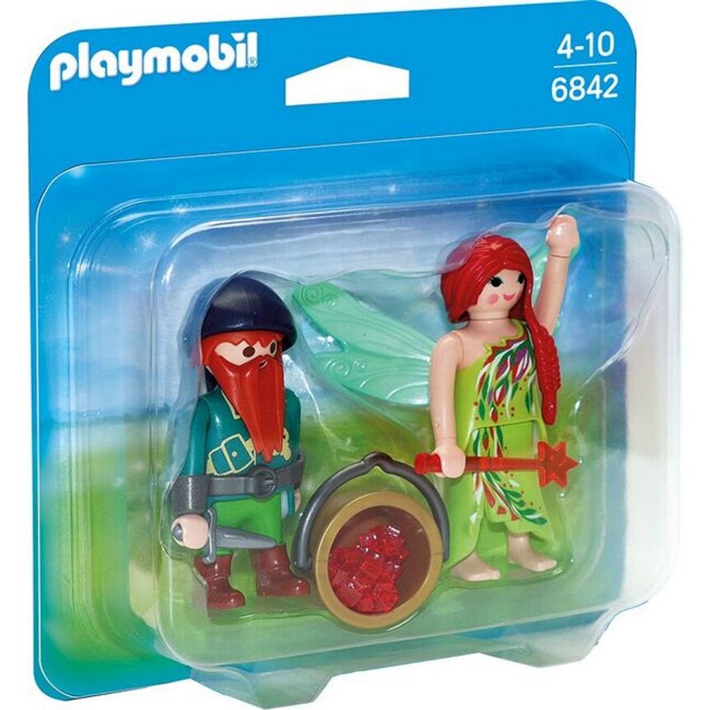 PLAYMOBIL 6842 - Pack duo elfe et nain Image du produit 