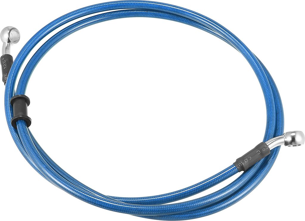 Motorrad Geflochtene Bremskupplungsölschläuche Blau 160cm 62.99"