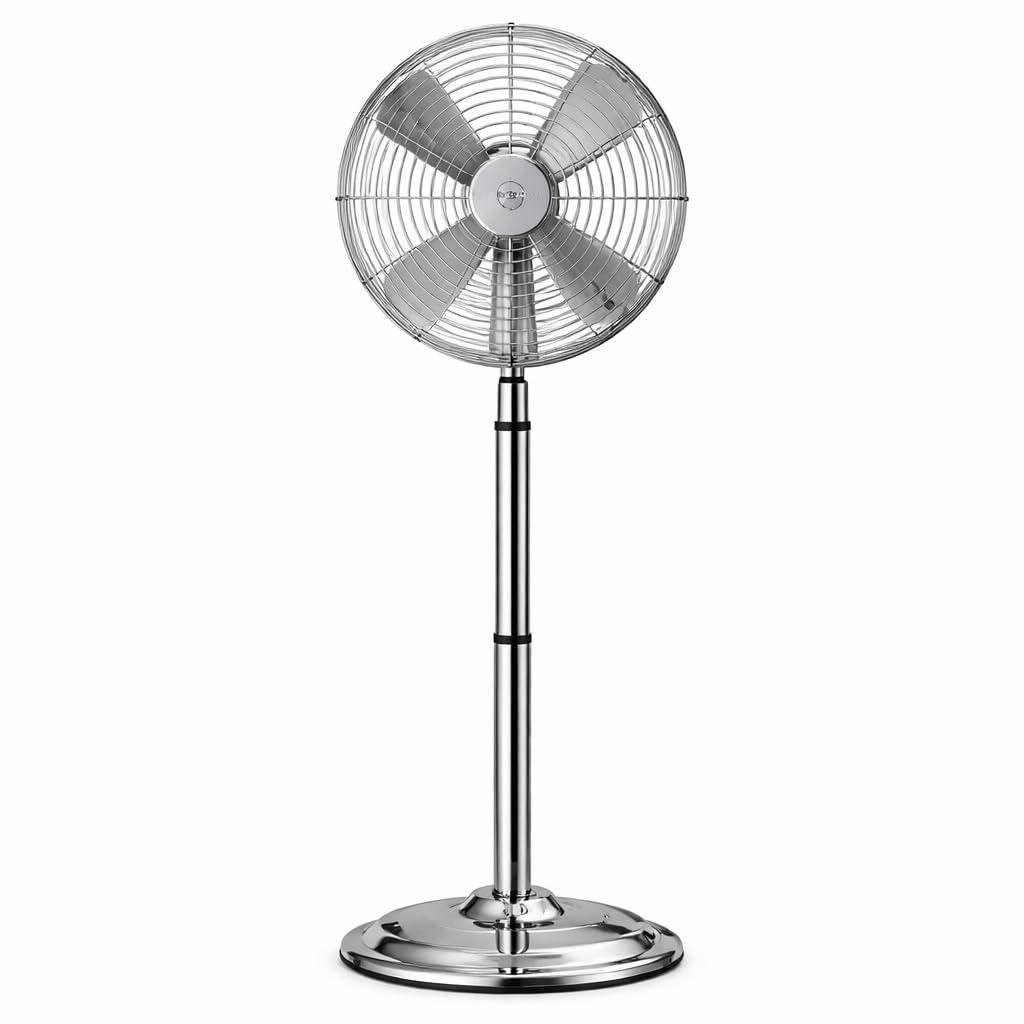 Standventilator extra leise aus Metall – Design Windmaschine mit 3 Leistungsstufen – Bodenventilator starke Luftzirkulation (Standventilator Ø...
