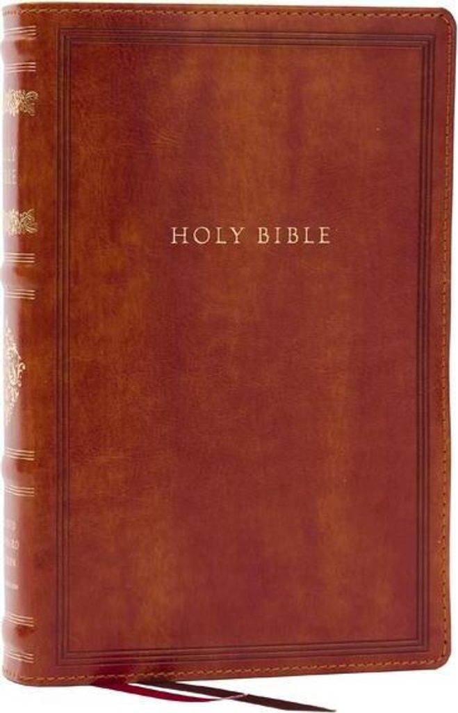 RSV Personal Size Bible with Cross References, Brown Leathersoft, (Sovereign Collection)