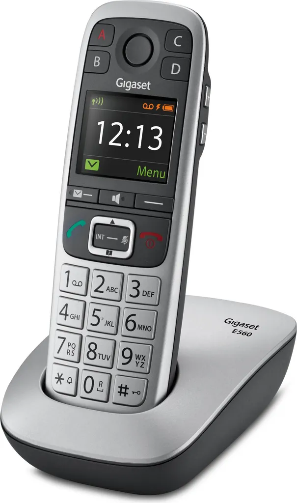 Finis les appels inaudibles avec le téléphone Gigaset E560 Silver DECT
