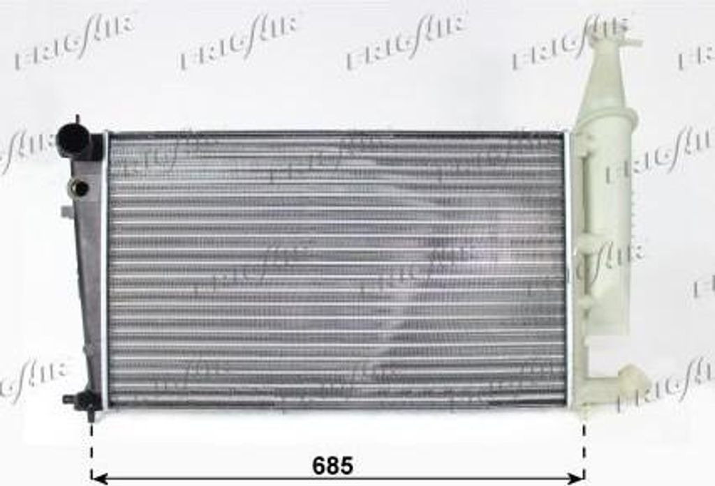 FRIGAIR 0103.3037 Kühler Wasserkühler Motorkühler passend für PEUGEOT PARTNER Combispace (5F) PARTNER Kasten (5) für CITROËN Berlingo / Berli...