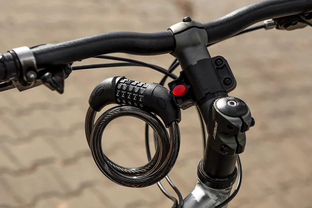 Antivol vélo NEO TOOLS à code 5 chiffres, câble 120cm flexible Ø12mm - 2