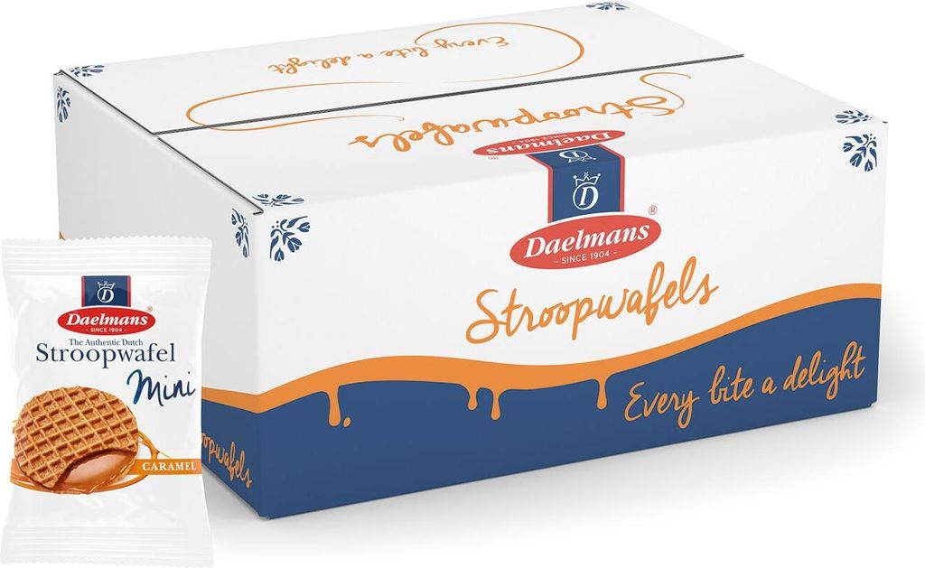 Daelmans Mini Karamell Stroopwafels 200 Stück - Produktbild 