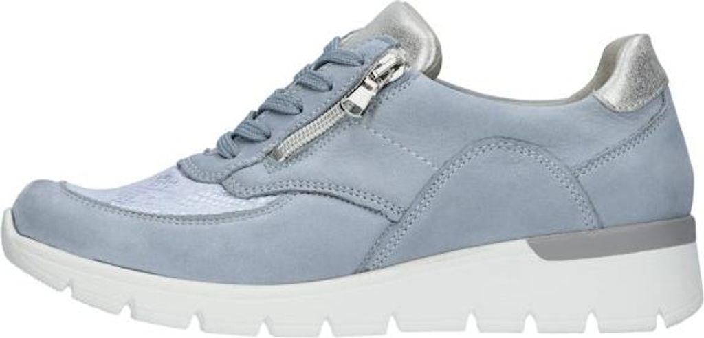Waldläufer K Damenschuhe - bequeme Schnür- Halbschuhe blau Freizeit NEU