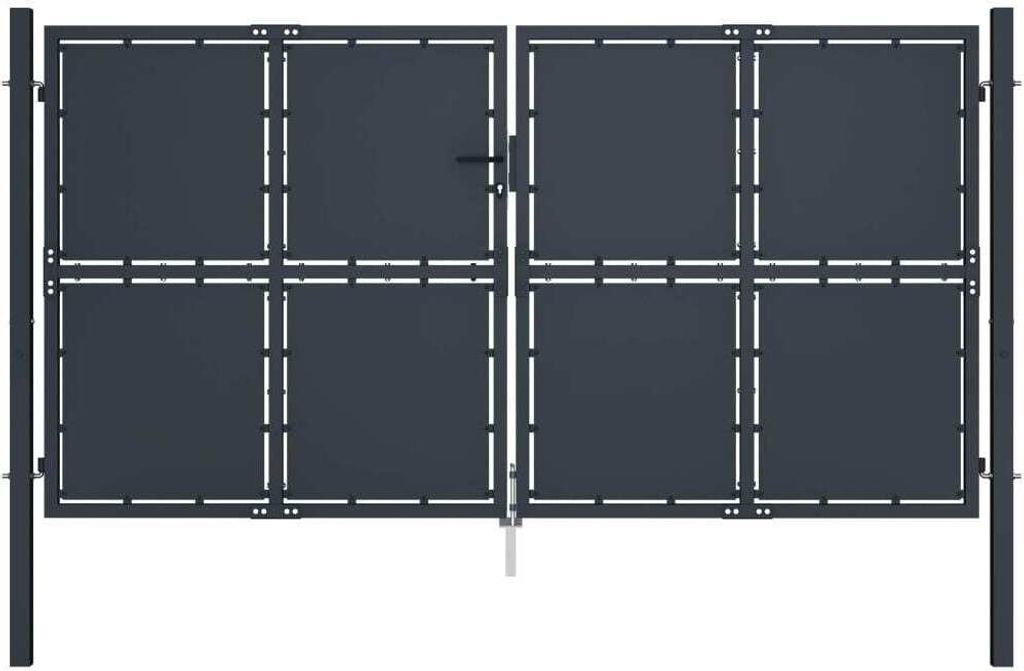 "im Angebot" Gartentor aus Stahl 300x200 cm Anthrazit - Gartentore CC620