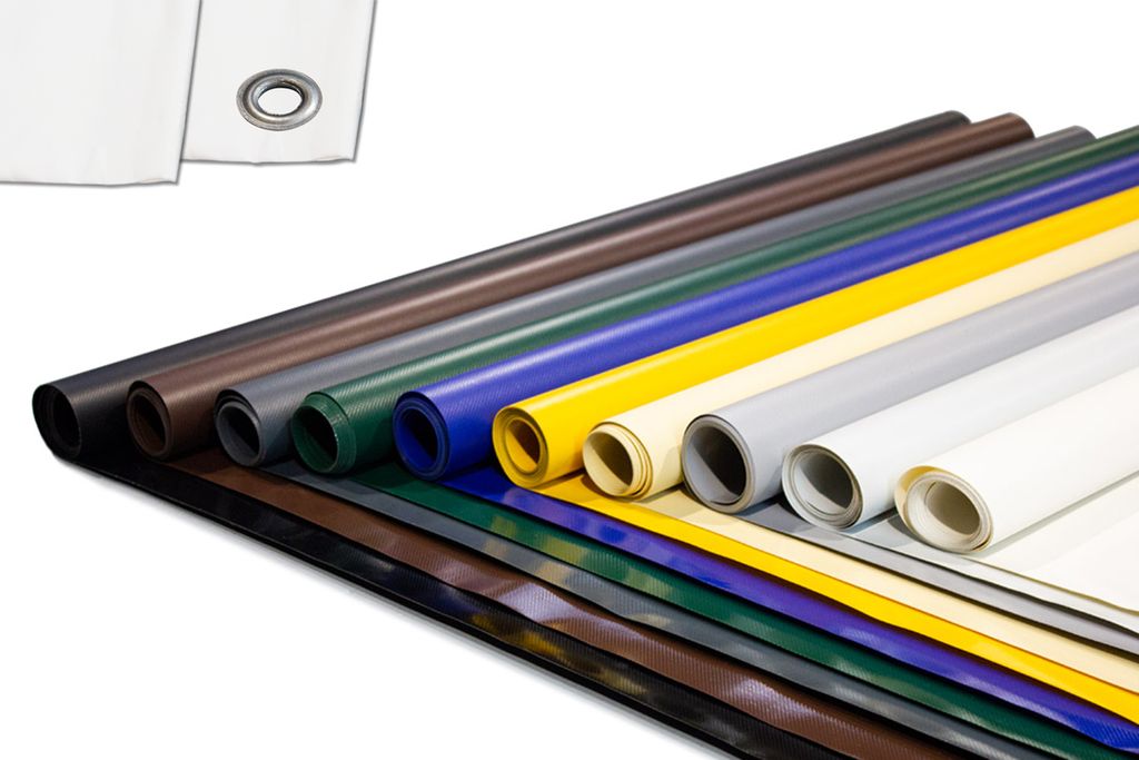 Premium LKW PVC Plane 700g/m² mit Ösen und ohne Ösen (Blau, 4m x 6m, 12mm Rundösen), EXTRA STARK, Abdeckplane, Schutzplane, Gewebeplane