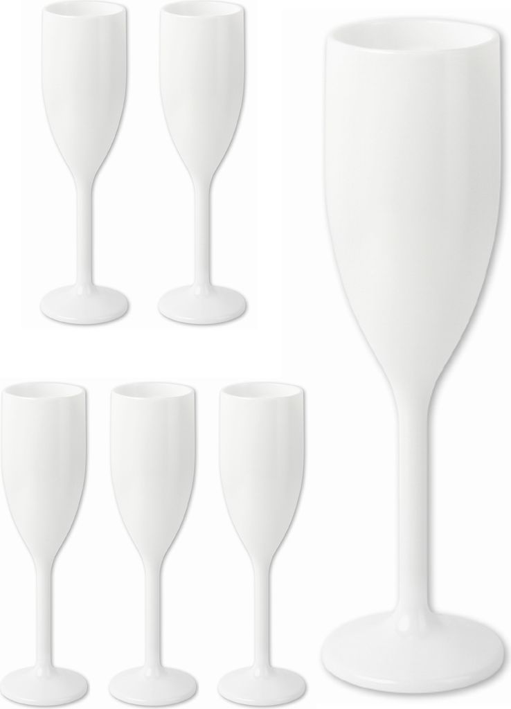 Schramm Mehrweg Sektgläser in weiß wählbar 6, 12, 24 oder 48 Stück 150 ml Champagner Glas Sektflöten Sektkelch Stielglas Champagner Gläser ...