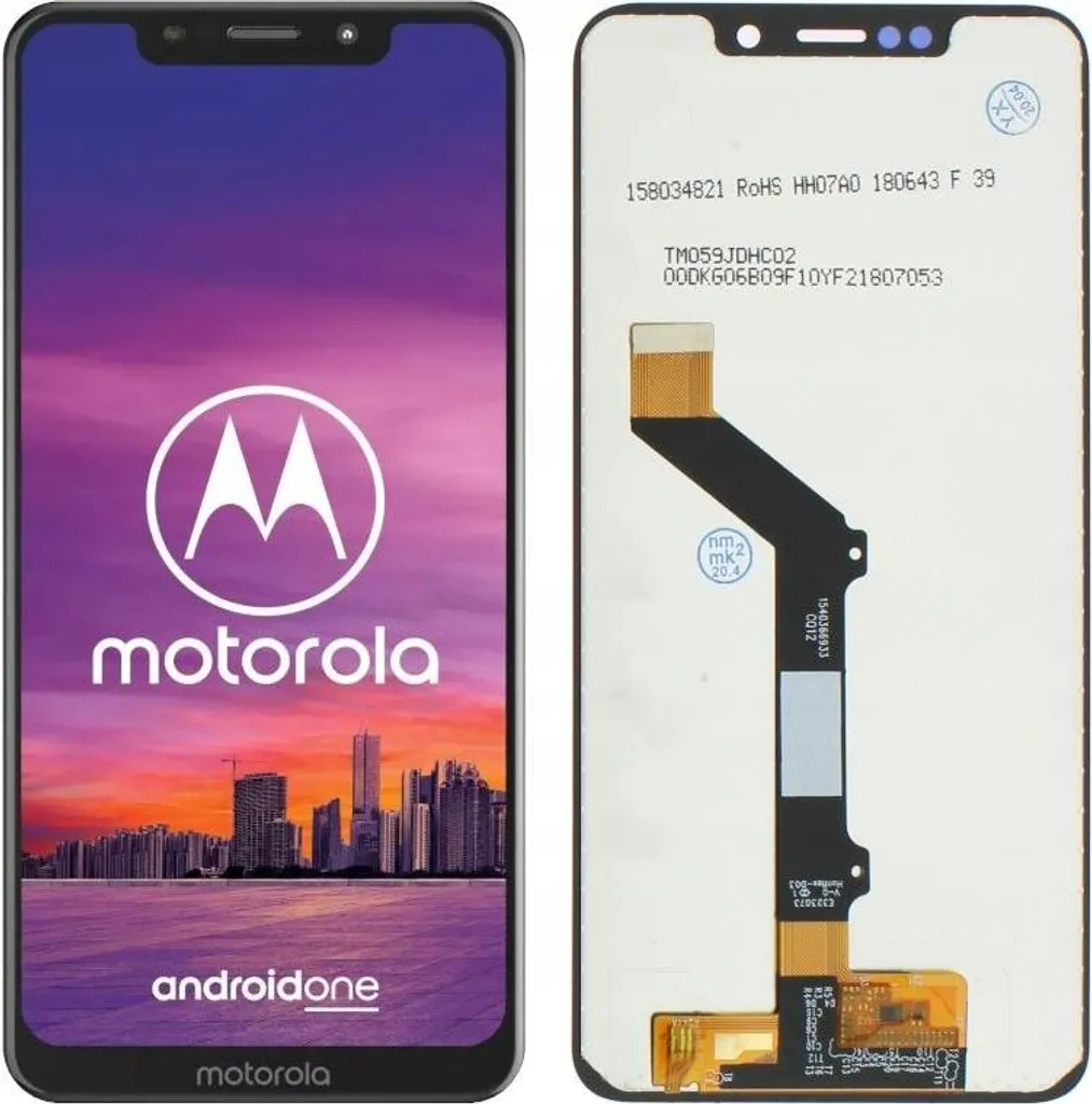 Écran LCD Moto One Noir de Remplacement avec Vitre Tactile Assemblée