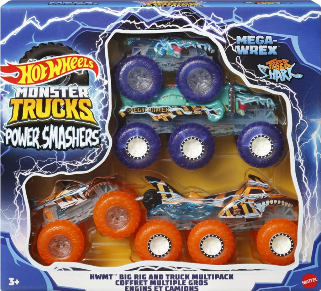 Hot Wheels Monster Trucks Power Smashers Multipack Obrázok produktu 