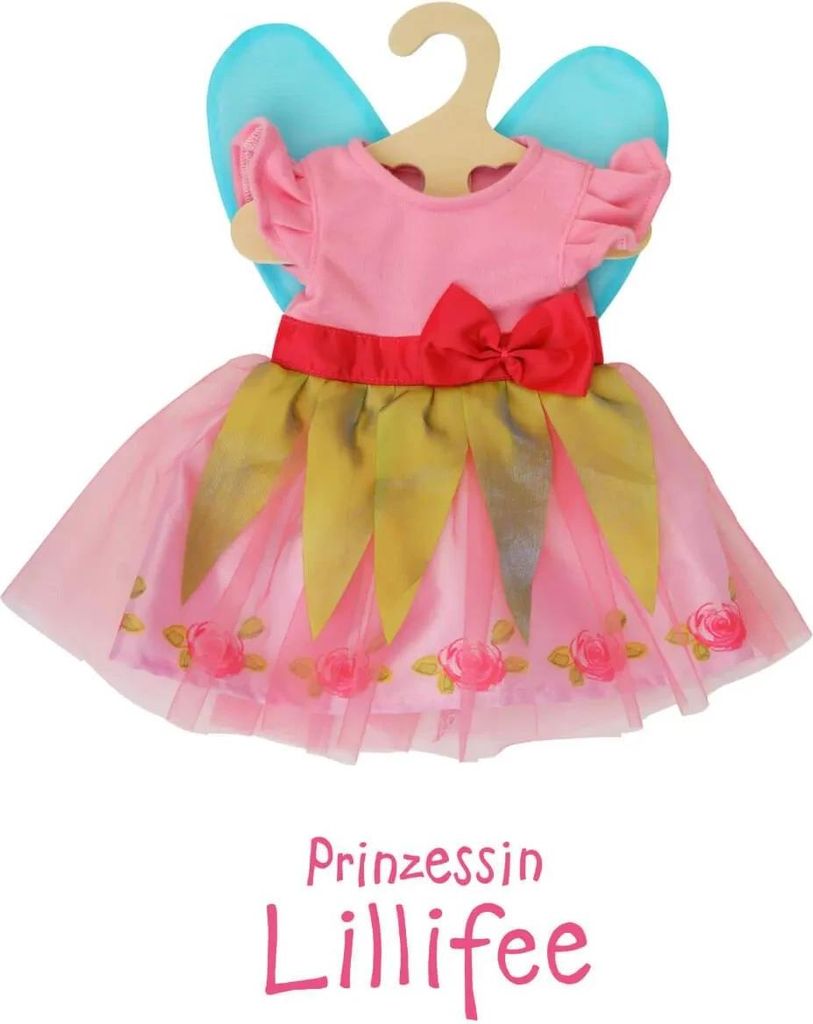 Heless Puppenkleid ''Prinzessin Lillifee'' mit pinker Schleife, Gr. 35-45 cm
