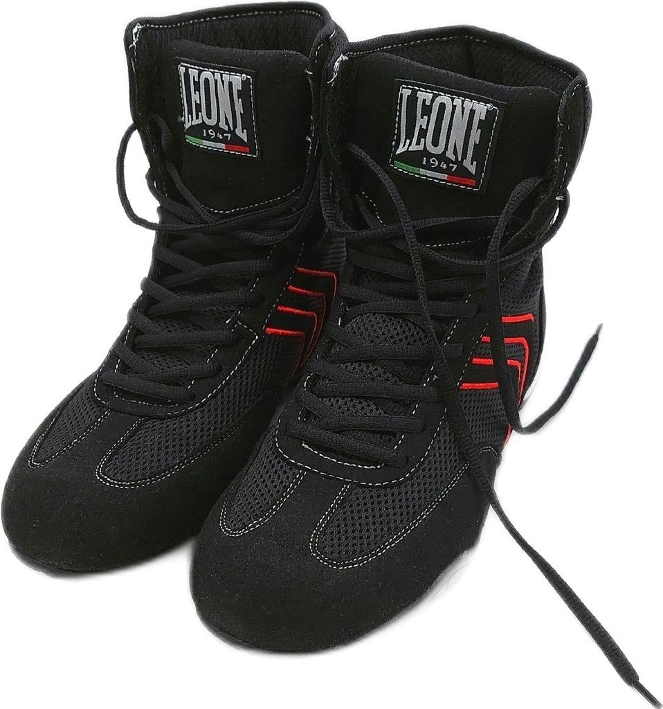 LEONE 1947 Stivaletti Boxschuhe Adult schwarz Größe 42 Ultimativer Kickboxing Komfort