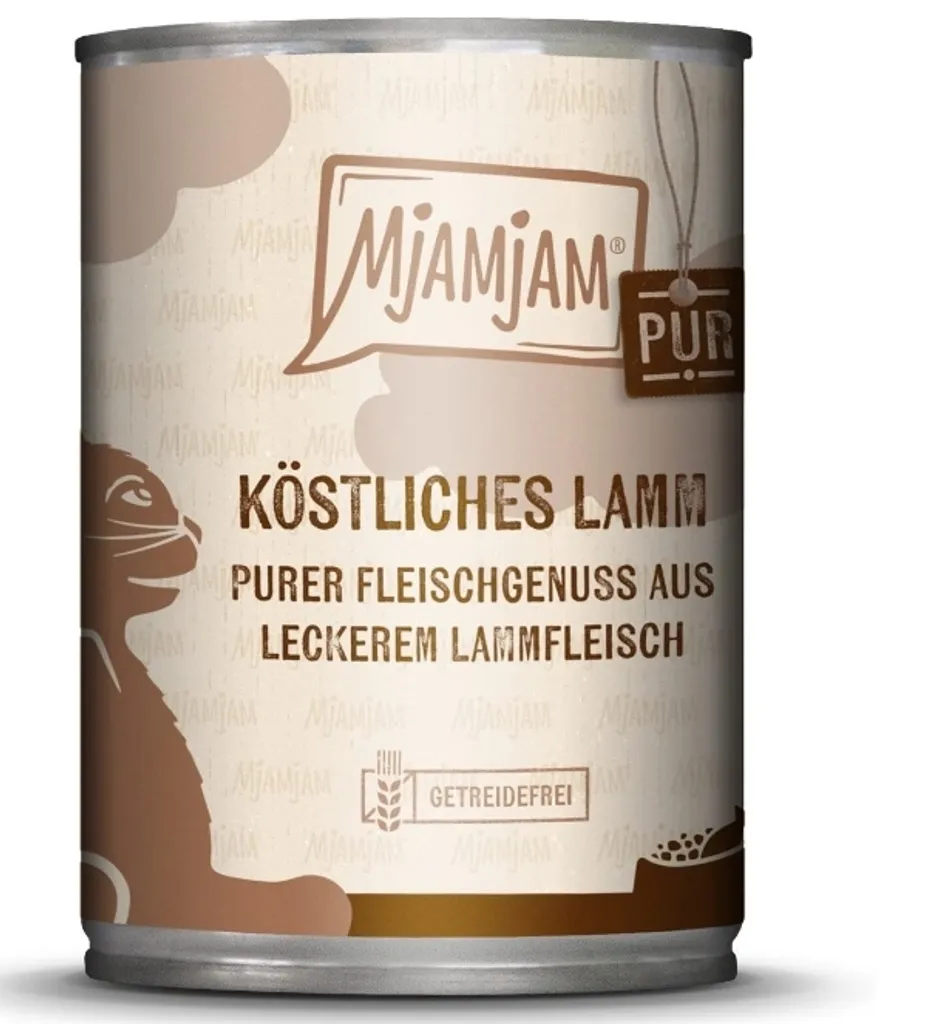 MjAMjAM Agneau Pur 6x400g Solution Anti-Allergies pour Chats Difficiles