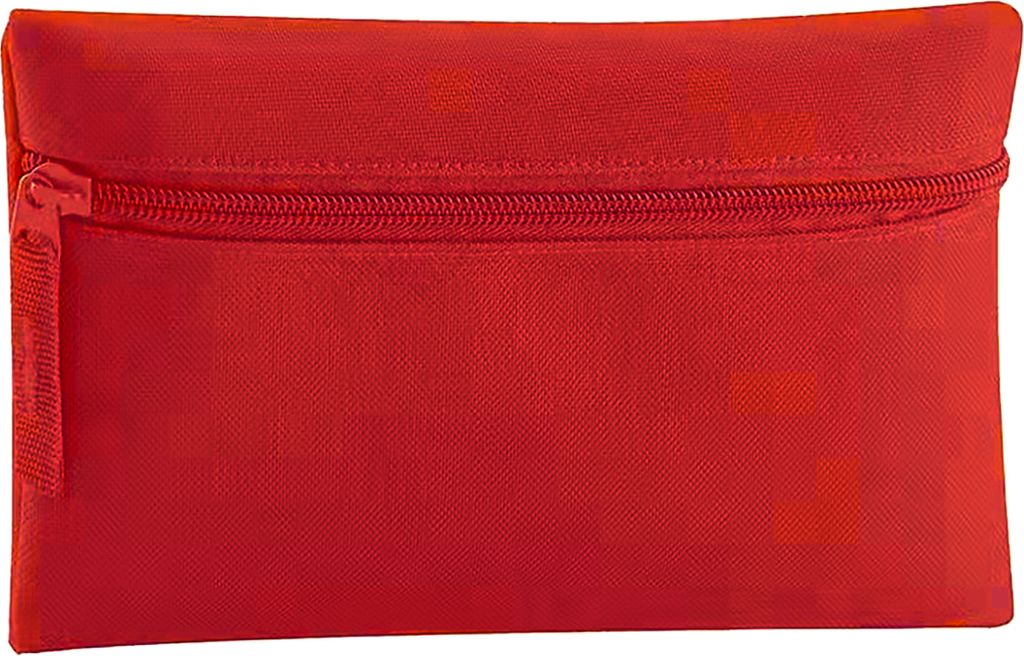 Quadra Classic Federtasche Stiftmappe Federmappe mit Reißverschluss BC3782 (Einheitsgröße) (Rot)