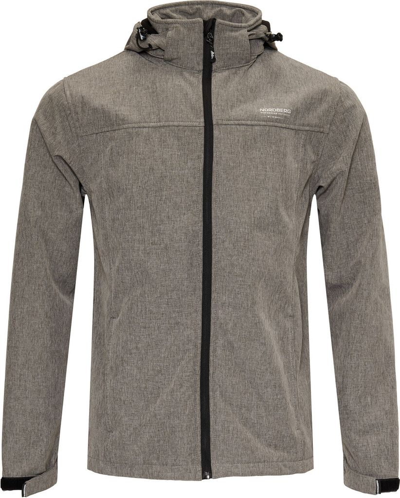 Nordberg Kjeld - Softshell Outdoor Sommerjacke Herren - Grau Melange - Größe XXL