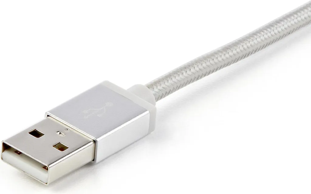 StarTech.com Câble USB Lightning et USB-C Micro-B 1m Tressé Argent