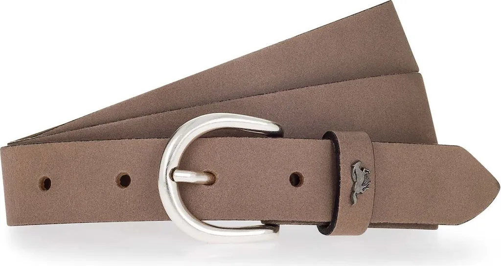 Mustang Cintura Donna 2.5cm Dark Taupe W105 - Pelle Genuina Top