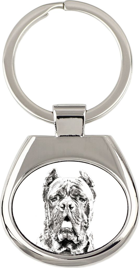 Cane Corso, Italienischer Corso-Hund, Cane di Macellaio - Schlüsselanhänger mit Hund, Anhänger mit Aufdruck, personalisierter Anhänger der Mark...