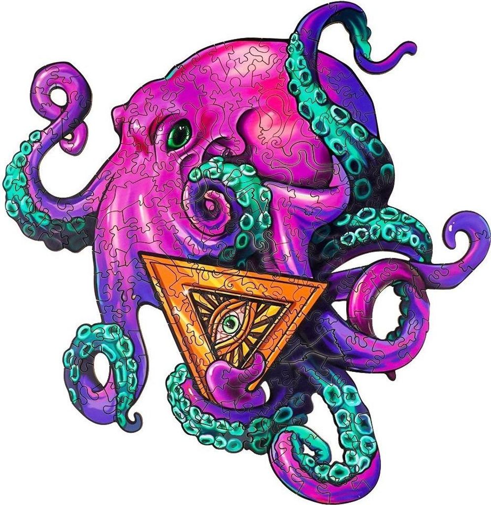 Holzpuzzle Cleverer Oktopus L