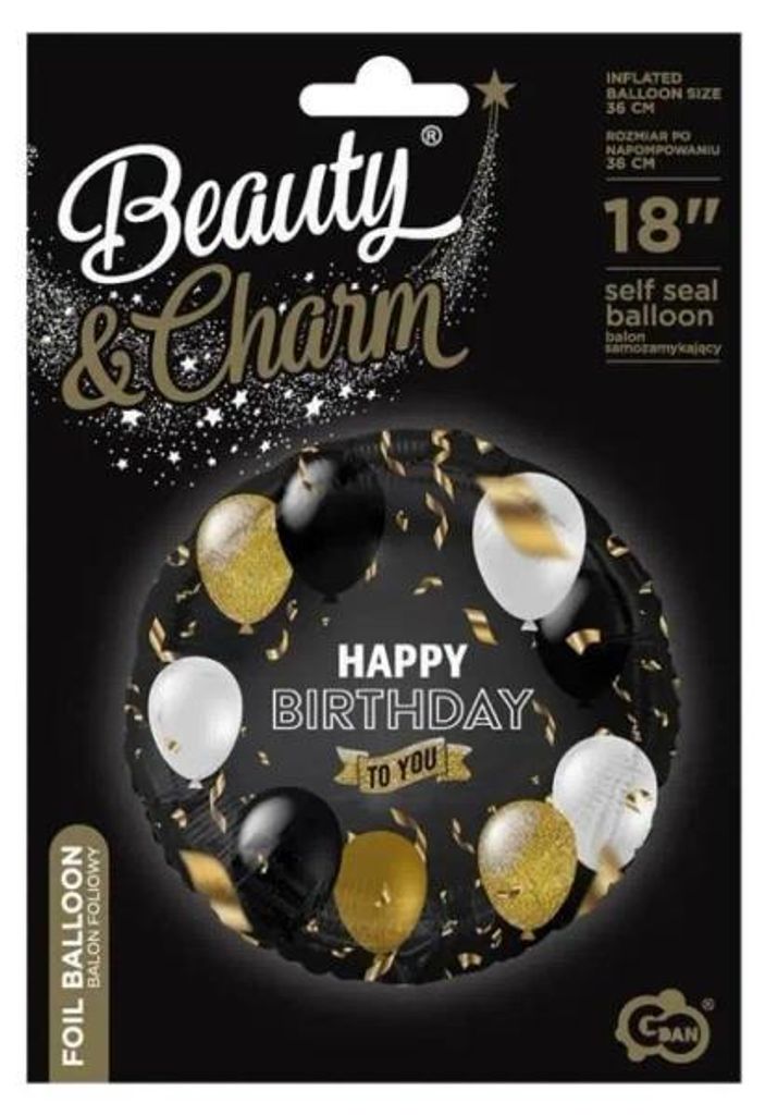 Folienballon „Happy Birthday To You“, 45 cm – Godan