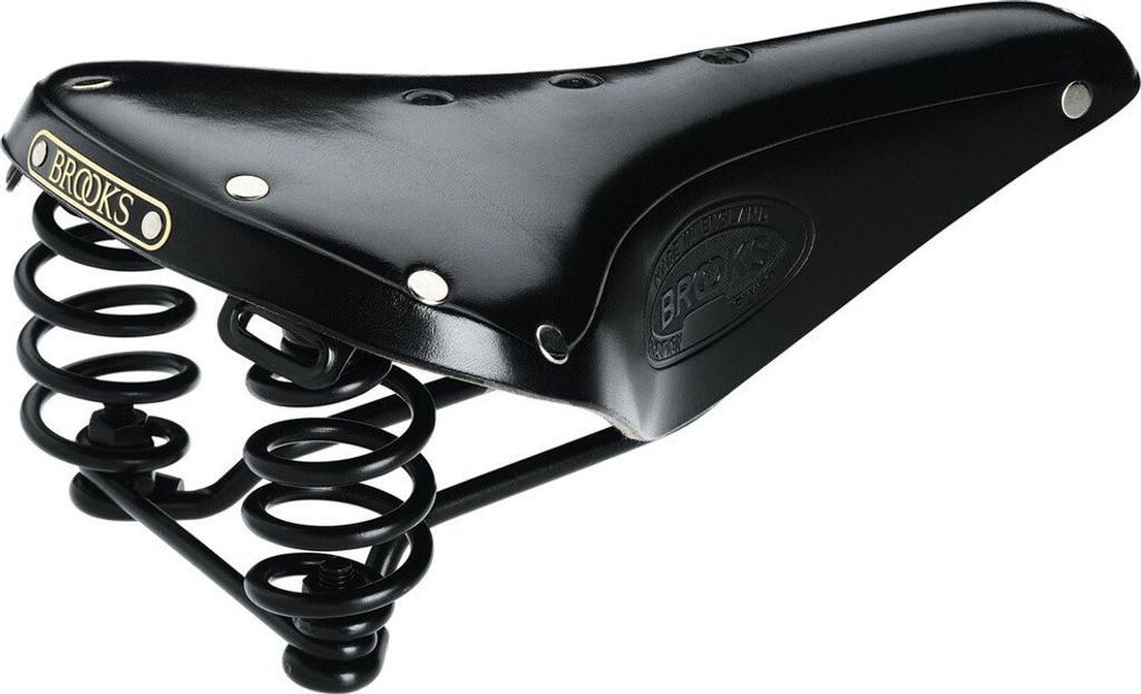 Brooks Flyer, Fahrradsattel, Stadt, Männer, Schwarz, Produktbild 