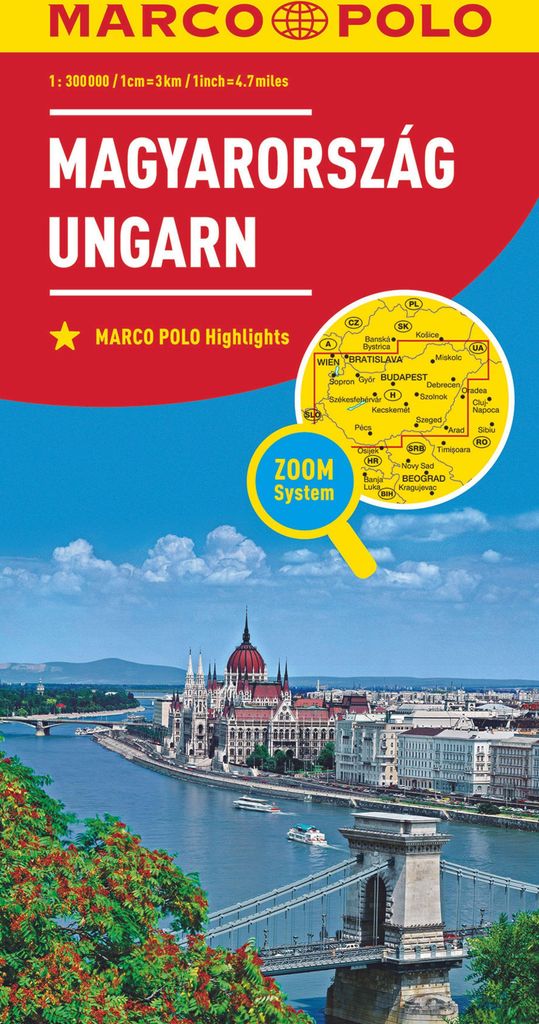 MARCO POLO Länderkarte Ungarn 1:300 000