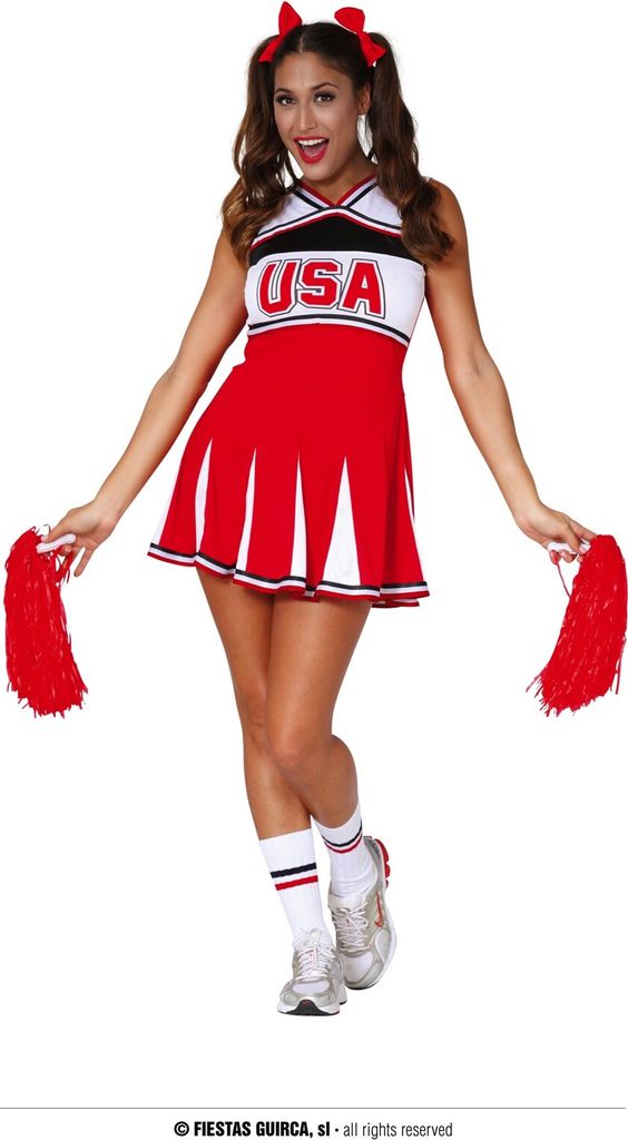 Sincere Party Costume Da Cheerleader Zombie Per Ragazze - Set 8 Pezzi Con Accessori