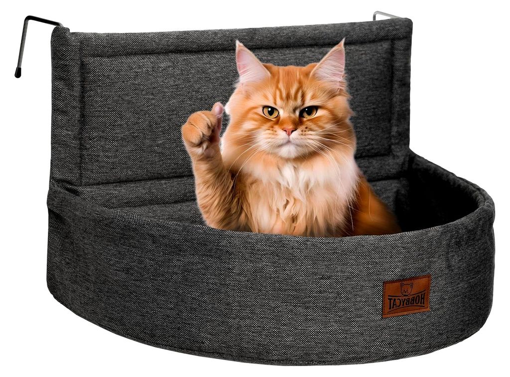 Katzenbett für Heizkörper – Heizkörperliege für Katzen – Katzenhängematte mit weichem Plüsch – passend für alle Heizkörper – stabil...
