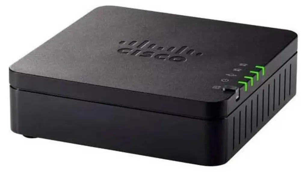 Boîtier adaptateur VoIP Cisco pour téléphone analogique - ATA 2 lignes