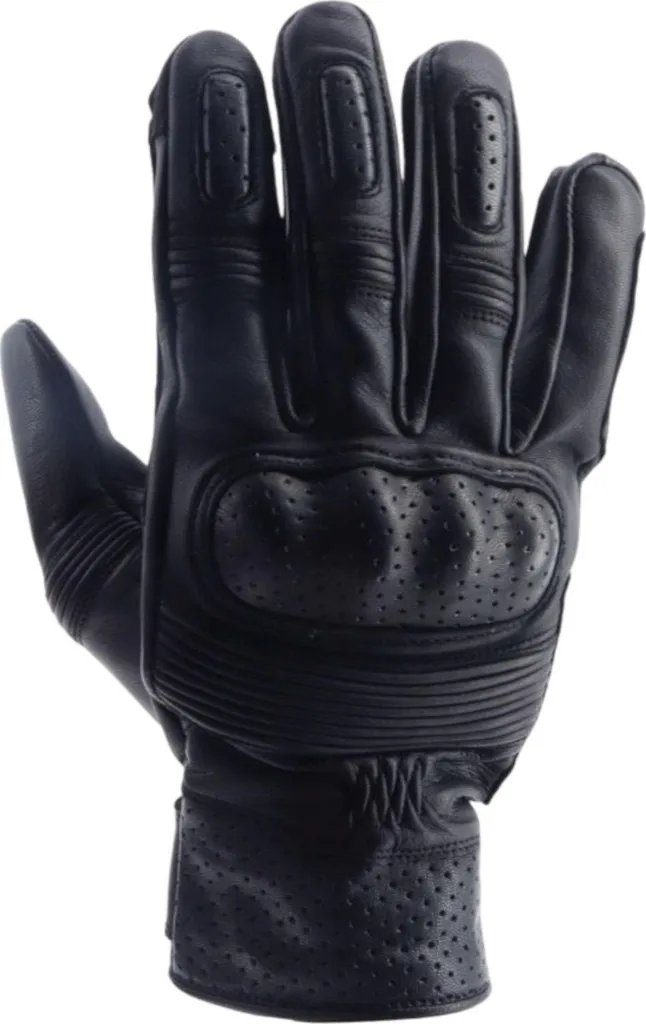 Gants moto Helstons Run Air 12 cuir de chèvre perforé avec coques CE