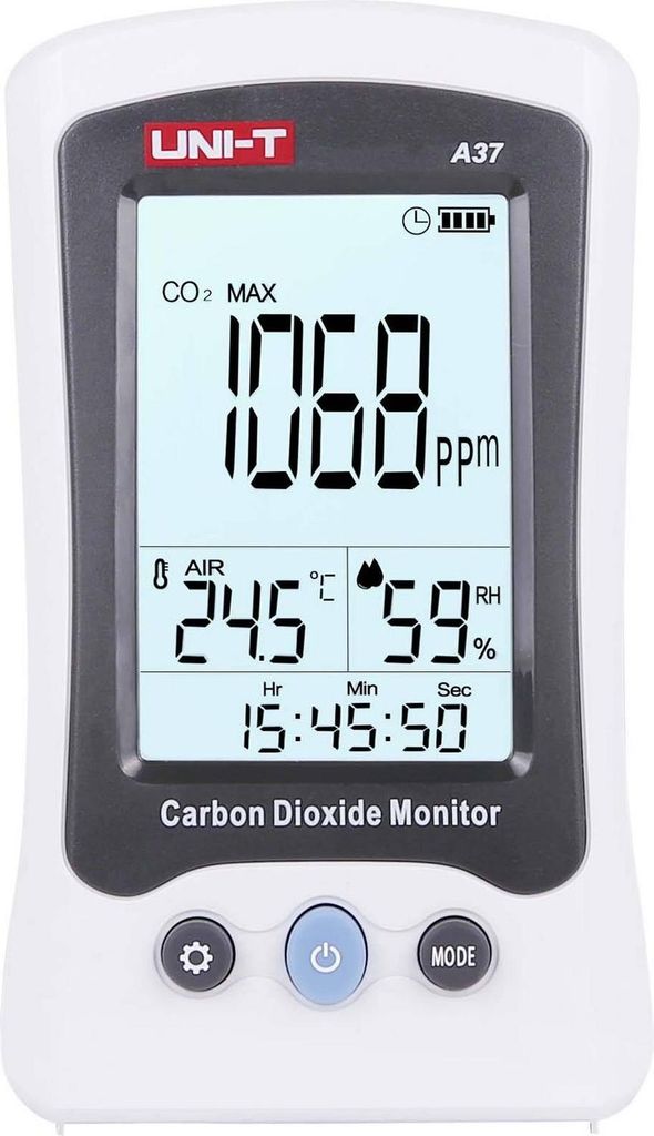 Uni T A37 Kohlendioxid Messgerät Gasmessgerät Co2 Temperatur Luftfeuchtigke732