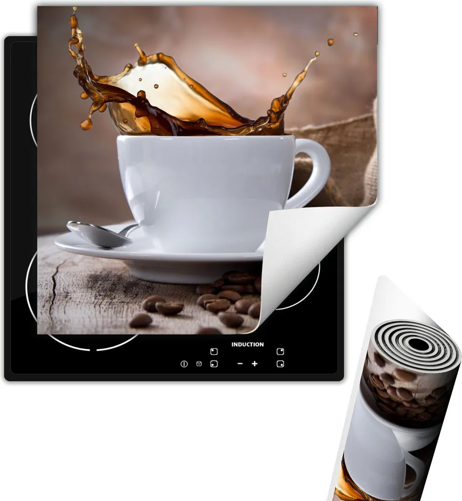 Coperchio Piano Cottura Design 50x52 Bronzo Caffè | Protezione Top
