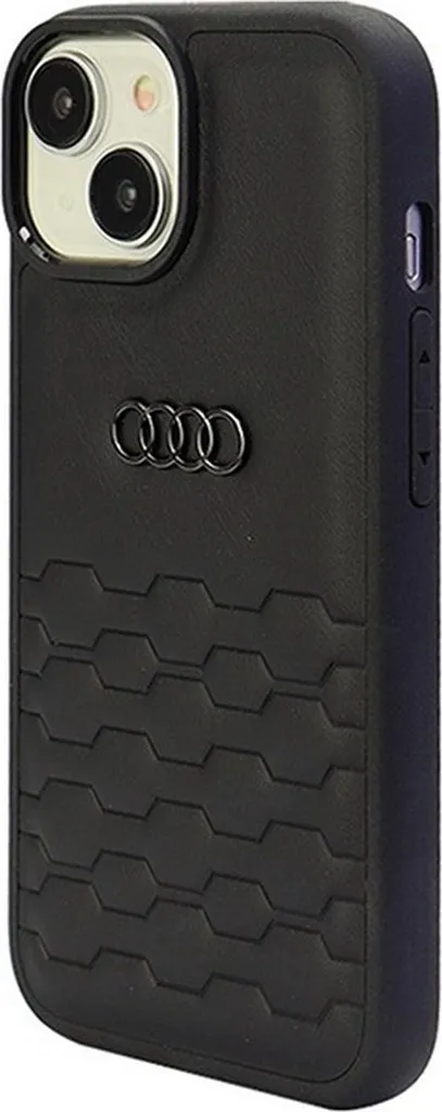 Coque de Protection Audi GT pour iPhone 15 Plus en Cuir Synthétique - 3
