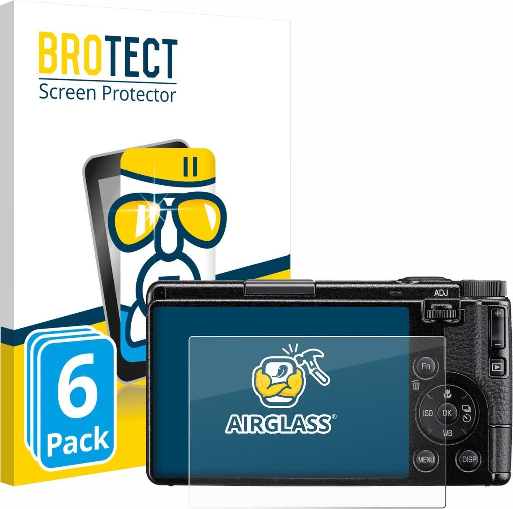 6x BROTECT Schutzglas für Ricoh GR IV HDF 2025 Schutzfolie Panzer Folie Glas Display Schutz klar
