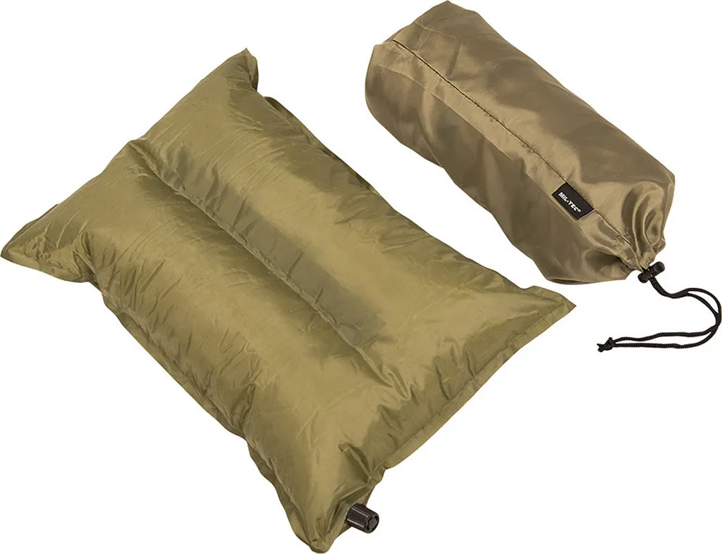 Cuscino Autogonfiante per Campeggio Oliva - Supporto Ergonomico