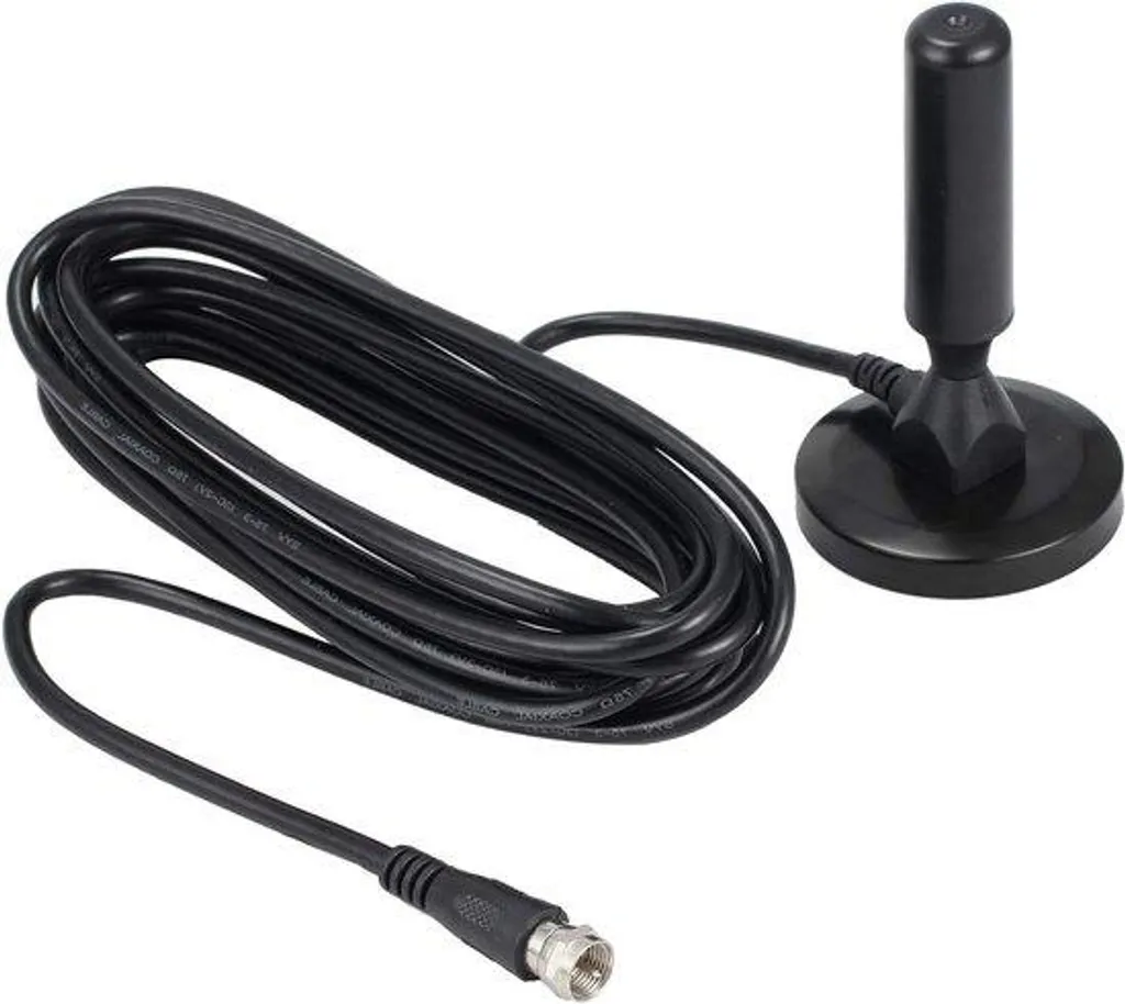 Antenne TV compacte 4K ultra-haute définition avec amplificateur DAB+