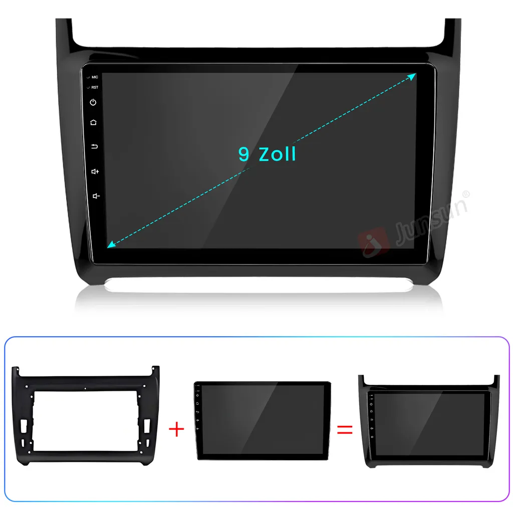 Navigatore 9" HD VW Polo 2008-2020 Android 13 Carplay Android Auto - 17