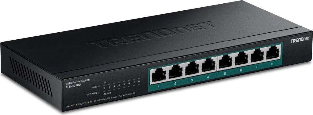 Commutateur réseau 2.5G PoE++ avec 8 ports Ethernet pour Wi-Fi 6 et NAS