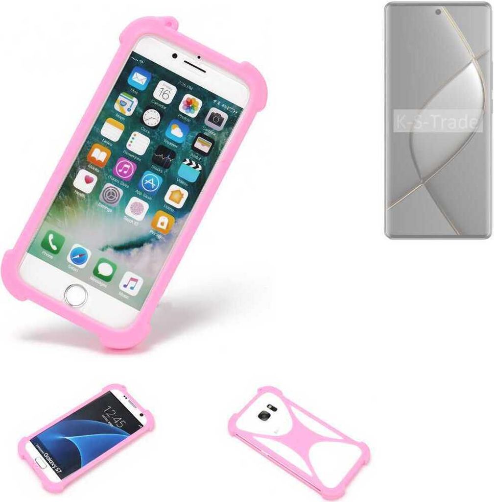K-S-Trade Handy Hülle kompatibel mit Tecno Spark 20 Pro+ Schutz Hülle Bumper Silikon Schutz Hülle Cover Case Silikoncase Silikonbumper TPU Softcase