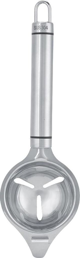 1 Stück Eigelbtrenner aus Edelstahl, Filter, Sieb, Trenner für Eiweiß und Eigelb, Küchenhelfer (silber)
